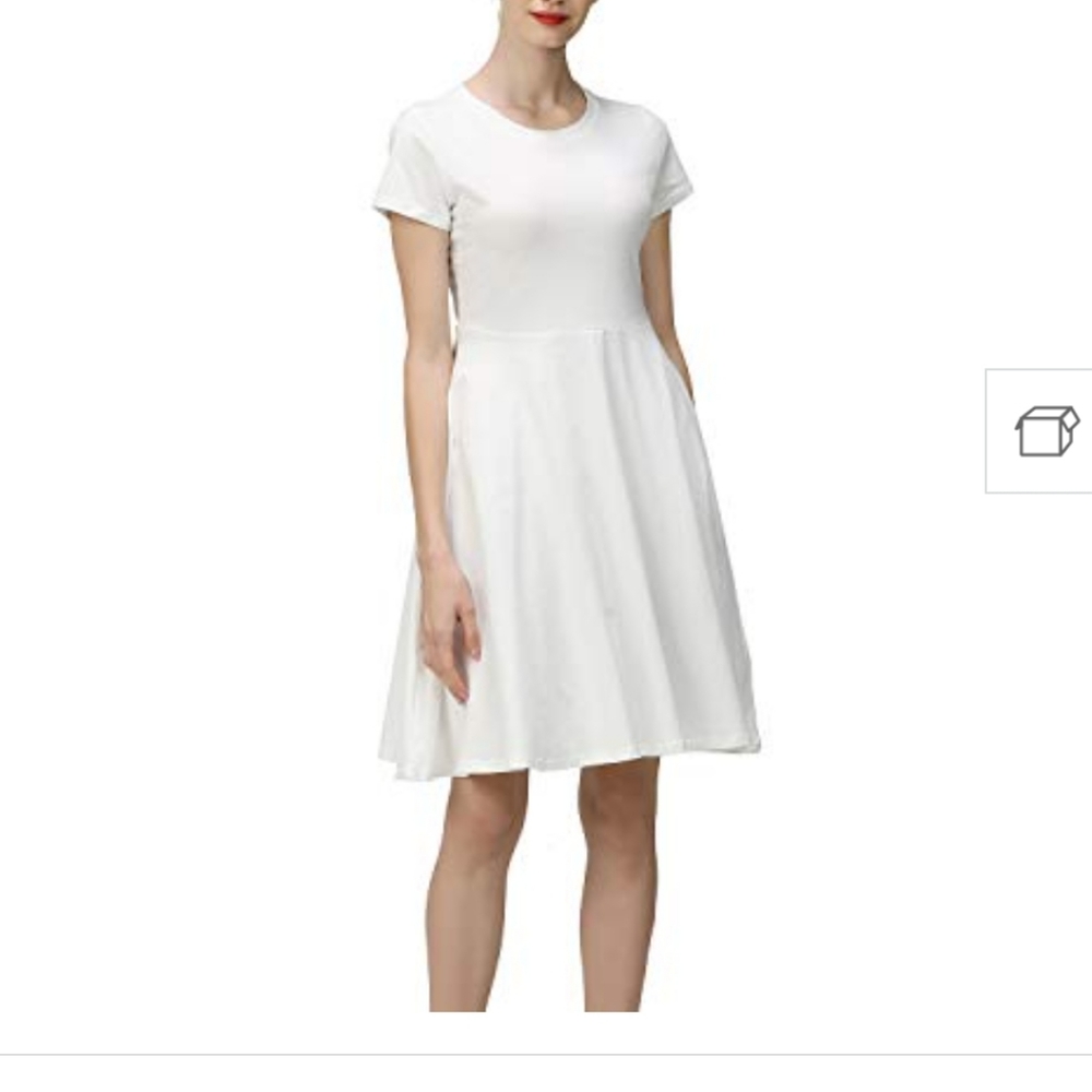 Women's Casual Summer Tank Dress Pleated Swing